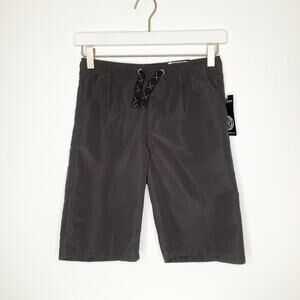 Street Rules Dark Gray Pull On Shorts 10 Medium NWT